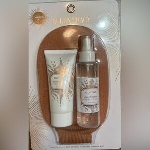 Ellen Tracy Tanning Set- Spray Bronzer 4oz & Lotion 3.3oz Set- NEW